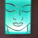 buddha # 3 aquamarine from lotus room at MAC