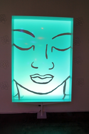 buddha # 3 aquamarine from lotus room at MAC